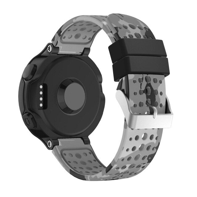 For Forerunner 220/235/620/630/735/735XT | Patterned Silicone Strap | 6 Colours Available