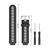 For Forerunner 220/235/620/630/735/735XT | Plain Silicone Strap | 6 Colours Available