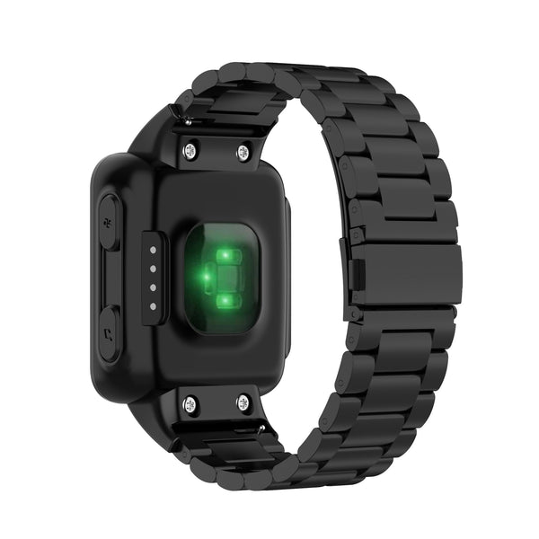 For Garmin Forerunner 30/35 | Black Vintage Steel Strap
