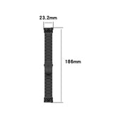 For Garmin Forerunner 30/35 | Black Vintage Steel Strap