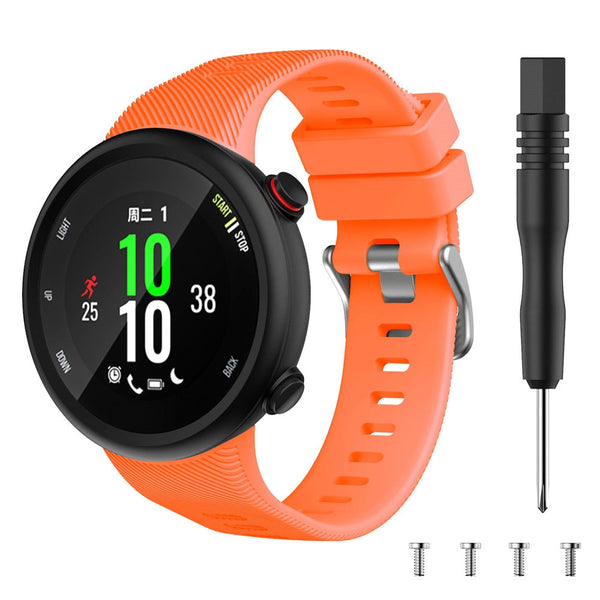 For Garmin Forerunner 45/45 Plus, Forerunner 45S & Swim 2 | Orange Silicone Strap