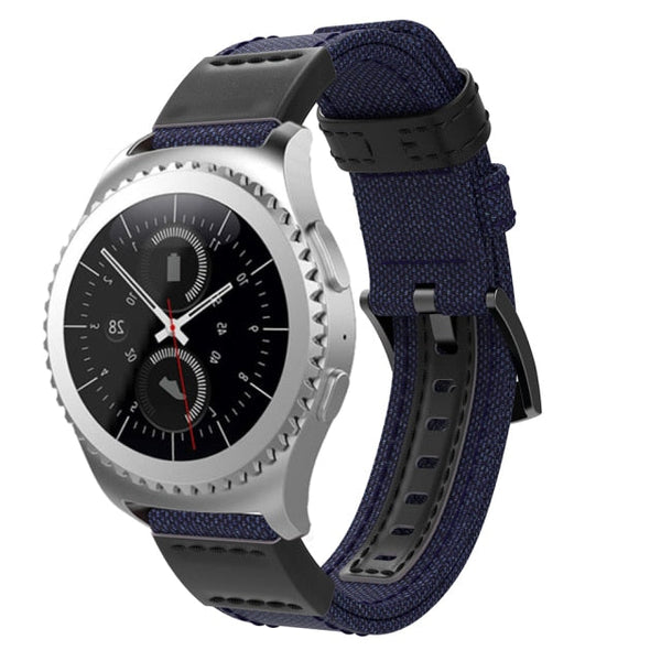 For Garmin Vivoactive 4, Venu 2/3 & Forerunner 255/255M/265 | Blue Canvas Adventurer® Strap