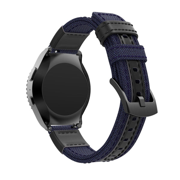 For Garmin Vivoactive 4, Venu 2/3 & Forerunner 255/255M/265 | Blue Canvas Adventurer® Strap