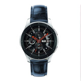For Garmin Vivoactive 4, Venu 2/3 & Forerunner 255/255M/265 | Blue Smooth Leather Strap