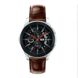 For Garmin Vivoactive 4, Venu 2/3 & Forerunner 255/255M/265 | Brown Smooth Leather Strap