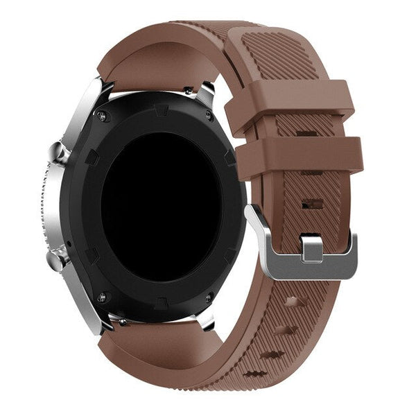 For Garmin Vivoactive 4, Venu 2/3 & Forerunner 255/255M/265 | Grained Silicone Strap | Coffee