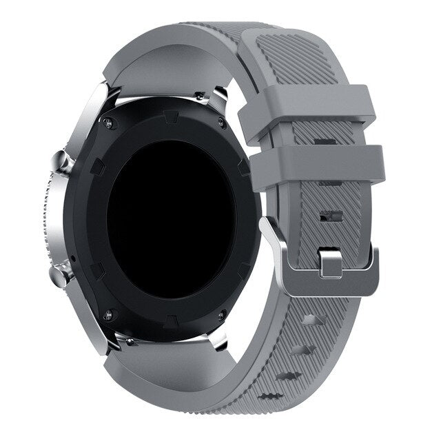 For Garmin Vivoactive 4, Venu 2/3 & Forerunner 255/255M/265 | Grained Silicone Strap | Grey