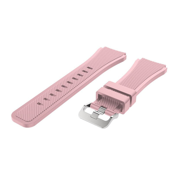 For Garmin Vivoactive 4, Venu 2/3 & Forerunner 255/255M/265 | Grained Silicone Strap | Light Pink