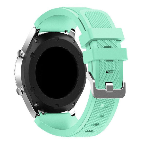 For Garmin Vivoactive 4, Venu 2/3 & Forerunner 255/255M/265 | Grained Silicone Strap | Mint Green