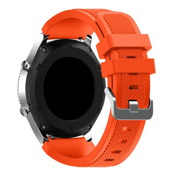 For Garmin Vivoactive 4, Venu 2/3 & Forerunner 255/255M/265 | Grained Silicone Strap | Official Orange