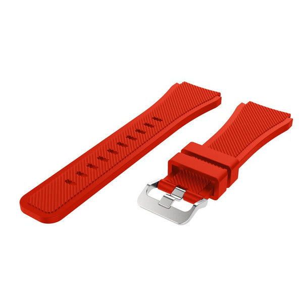 For Garmin Vivoactive 4, Venu 2/3 & Forerunner 255/255M/265 | Grained Silicone Strap | Red