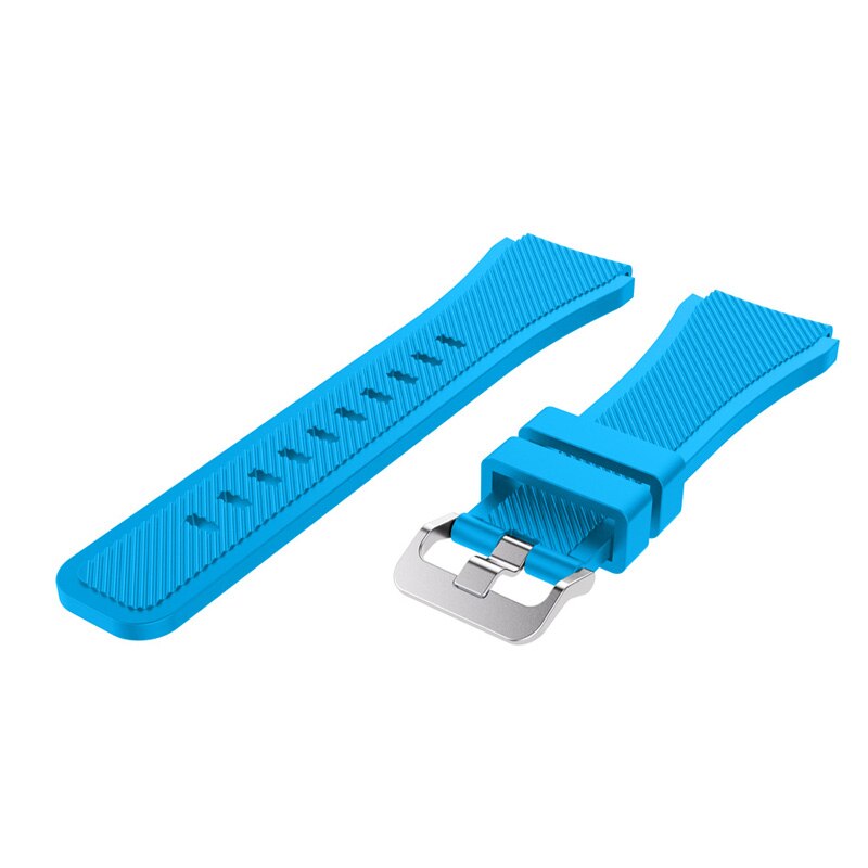 For Garmin Vivoactive 4, Venu 2/3 & Forerunner 255/255M/265 | Grained Silicone Strap | Sky Blue