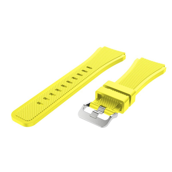 For Garmin Vivoactive 4, Venu 2/3 & Forerunner 255/255M/265 | Grained Silicone Strap | Yellow