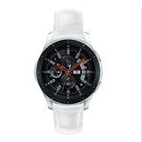 For Garmin Vivoactive 4, Venu 2/3 & Forerunner 255/255M/265 | White Smooth Leather Strap