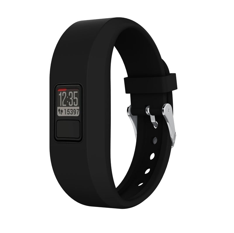 For Garmin Vivofit 3 | Plain Silicone Strap | Black