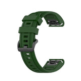 20mm Small Garmin Watch Strap | Semi-Grained Silicone (Black Clasp) | 13 Colours Available
