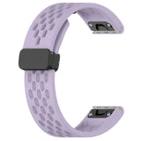 26mm Garmin Watch Strap | Folding Clasp Silicone Sports | 10 Colours Available