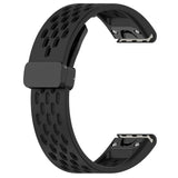 22mm Garmin Watch Strap | Folding Clasp Silicone Sports | 10 Colours Available