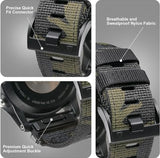 22mm Garmin Watch Strap | Tier 1 Nylon Camo | 7 Colours Available