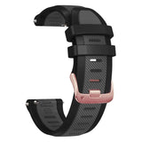 20mm RapidRelease® Garmin Watch Strap | Two Tone Silicone (Rose Gold Clasp) | 8 Colours Available
