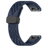 22mm Garmin Watch Strap | Folding Clasp Silicone Sports | 10 Colours Available