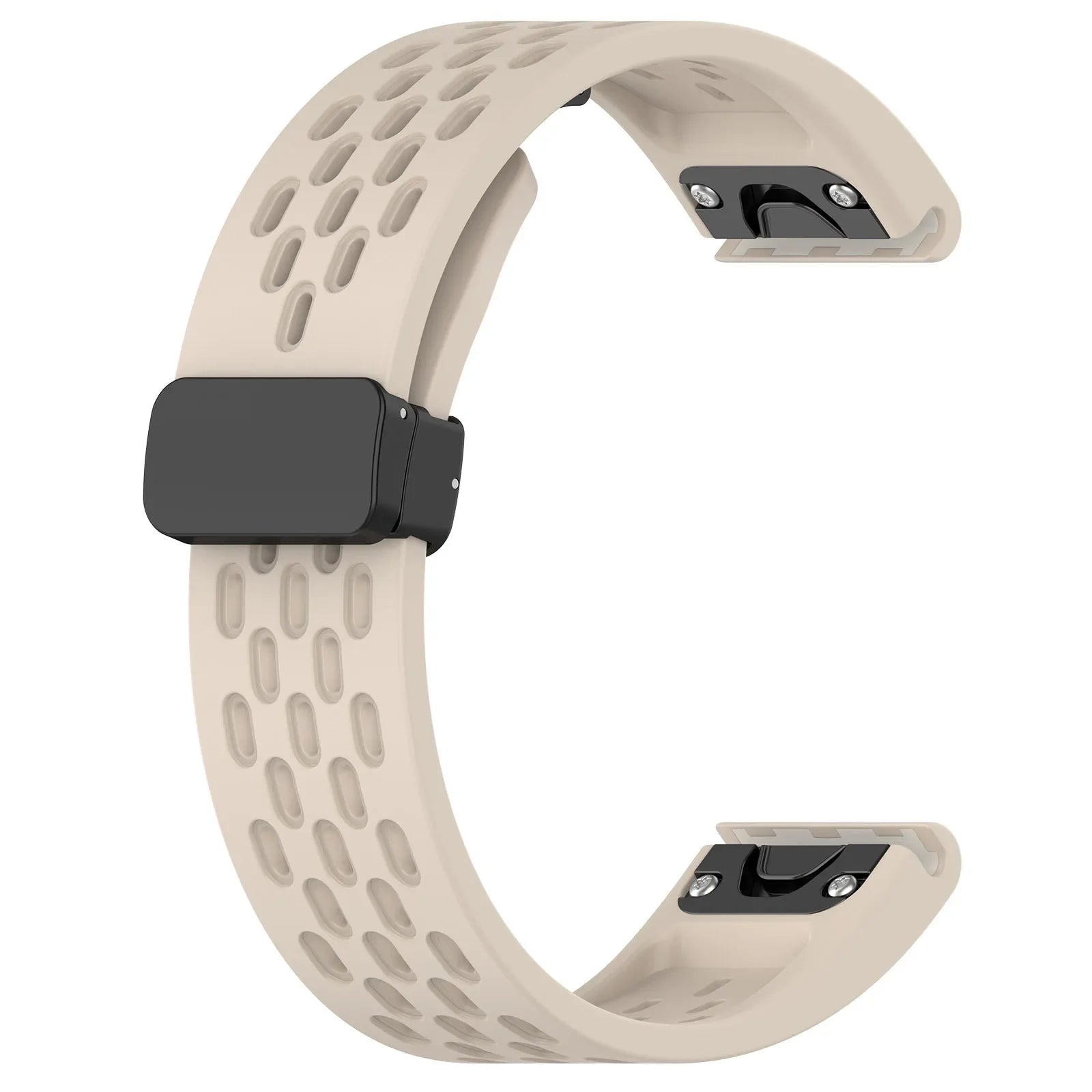 GARMIN GPSナビ ホワイト シリコンストラップ 20mm Small Garmin Watch Strap | Folding Clasp Silicone Sports | 10