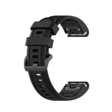 20mm Small Garmin Watch Strap | Semi-Grained Silicone (Black Clasp) | 13 Colours Available